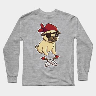 Pug Pirate Long Sleeve T-Shirt